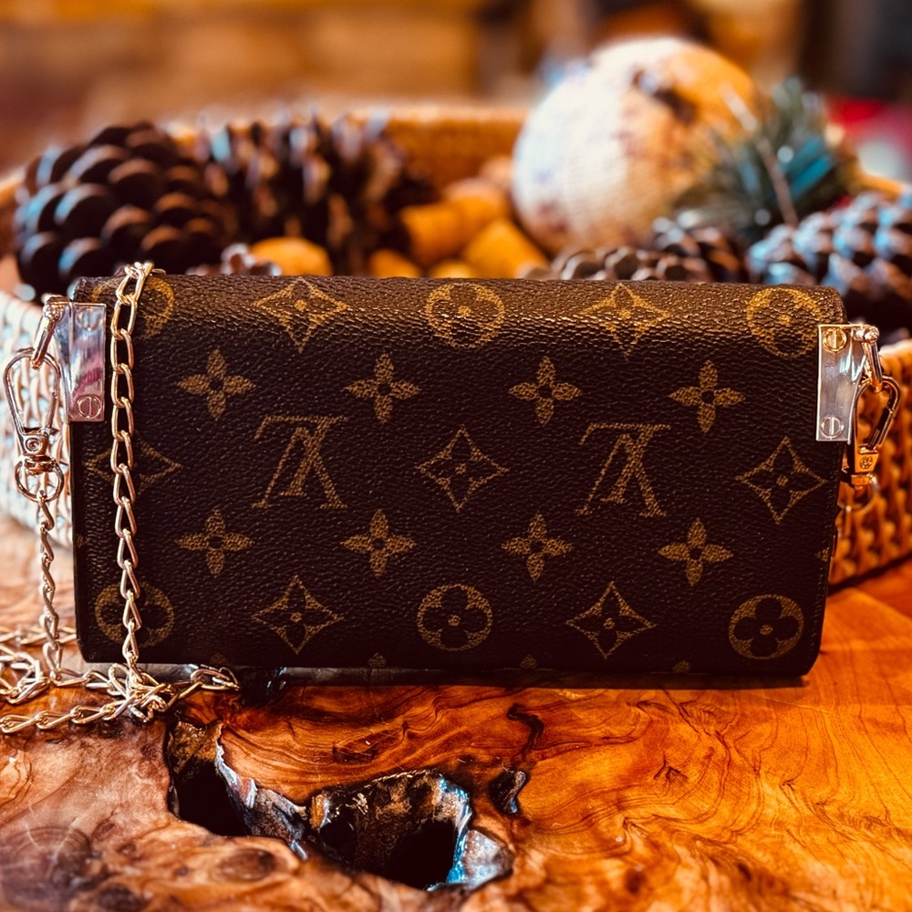 Louis Vuitton Monogram Portefeiulle Sarah Long Bifold Wallet Brown converted - Picture 4 of 16